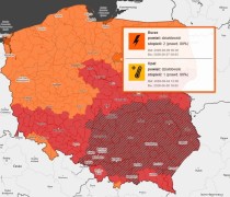Ostrzeżenie meteorologiczne - burze